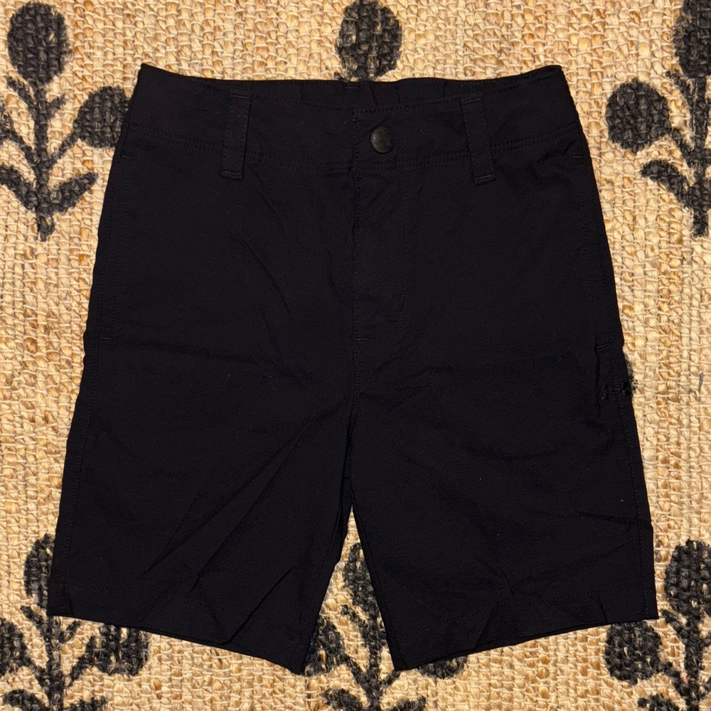 Under Armour Kids Black Shorts With Adjustable Waist